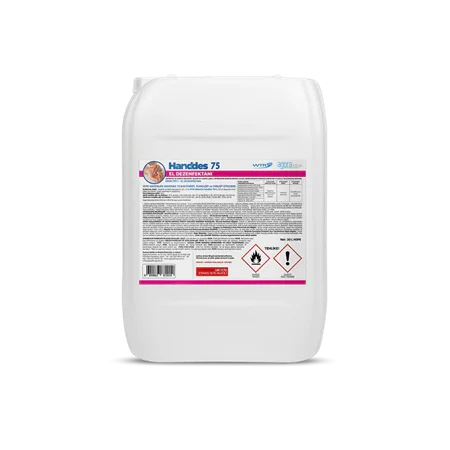 20 litrelik alkollü el dezenfektanı bidonu, Handles 75 marka, hijyen için el dezenfektanı