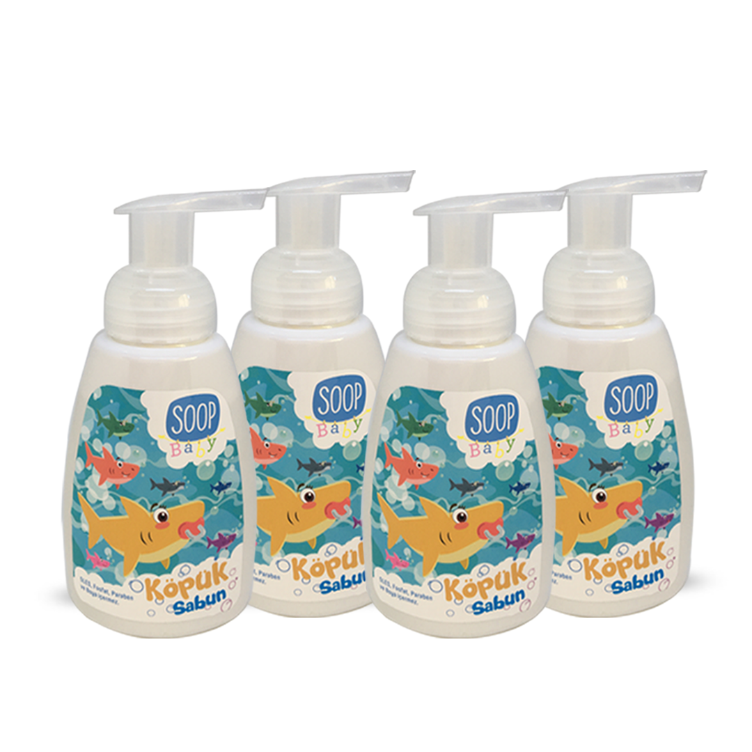 SOOP Baby Köpük Sabun Shark 4'lü Paket
