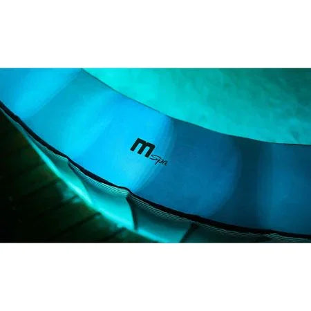 Mspa comfort yıldız jakuzi, mavi ışıklarla gece atmosferinde, 4 kişilik şişme spa