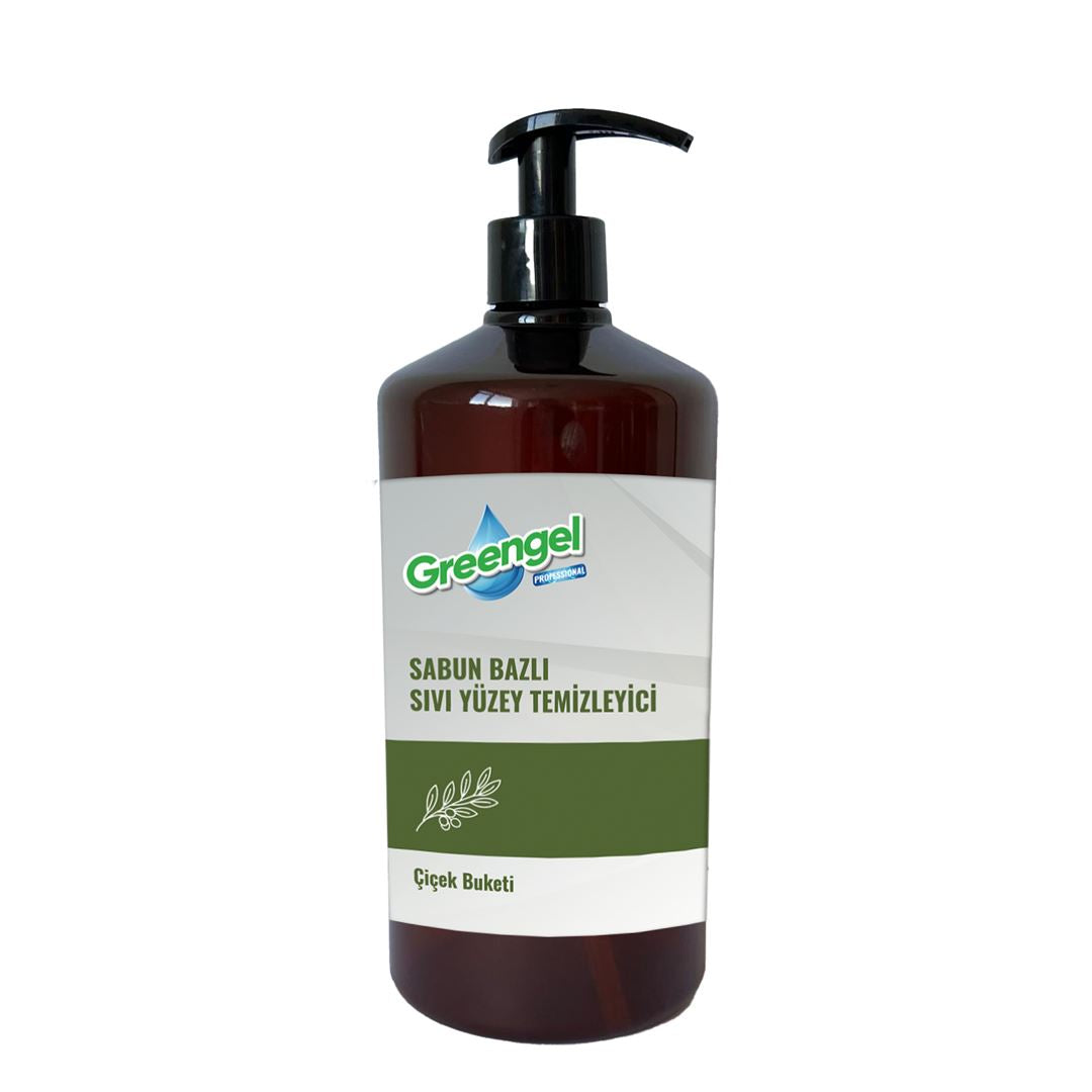 Greengel Sabun Bazlı Sıvı Yuzey Temizleyici- Çiçek Buketi- 1L -