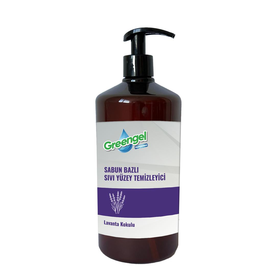 Greengel Sabun Bazlı Sıvı Yuzey Temizleyici- Lavanta Kokulu- 1L
