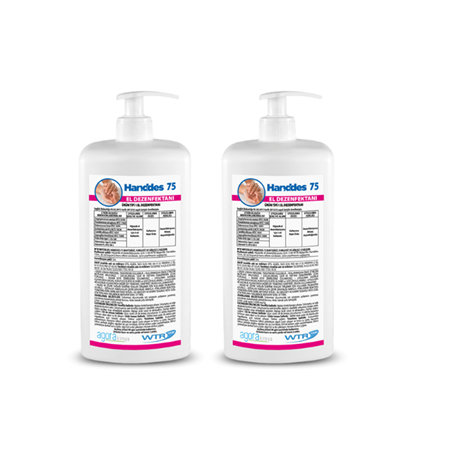 WTR Handdes 75 Alkol Bazlı Sıvı El Dezenfektanı 1L -2'li Paket