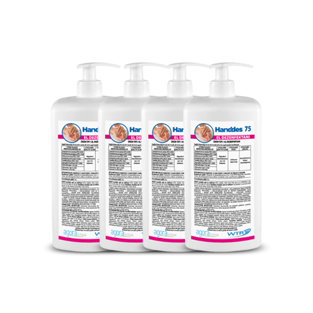 WTR Handdes 75 Alkol Bazlı Sıvı El Dezenfektanı 1L -4'lü Paket