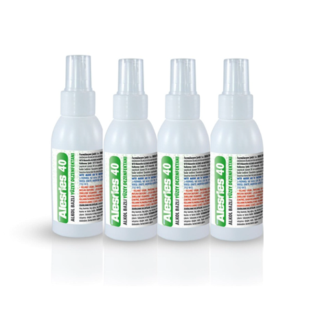 WTR Alesdes 40 Alkol Bazlı Yüzey Dezenfektanı 100 ml - 4'lü Paket