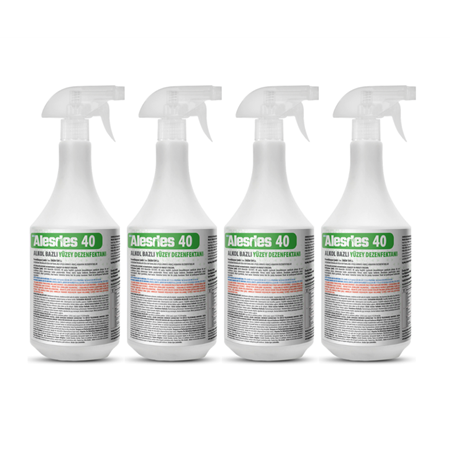 WTR Alesdes 40 Alkol Bazlı Yüzey Dezenfektanı 1L - 4'lü Paket