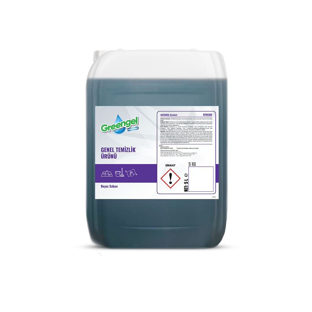 Greengel Comfort Genel Temizlik Ürünü Beyaz Sabun 20 L
