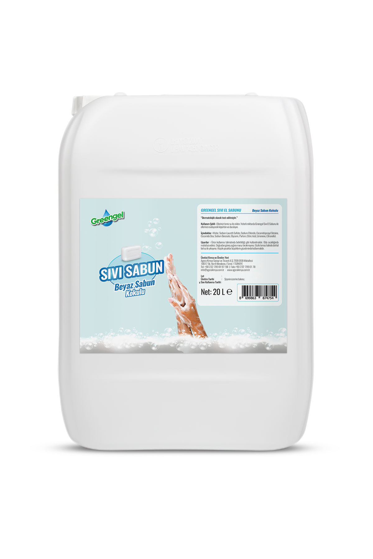Greengel Sıvı El Sabunu 20 L