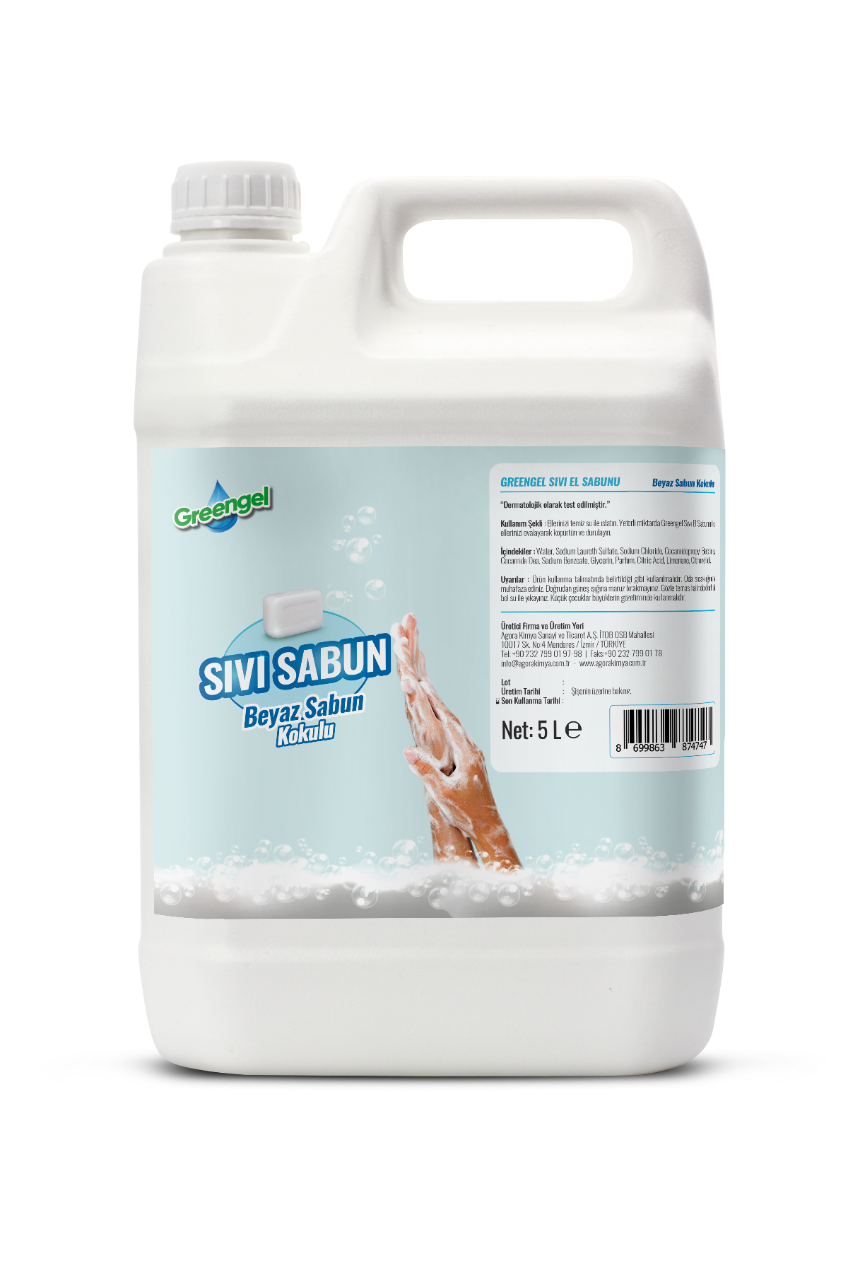 Greengel Sıvı El Sabunu 5 L
