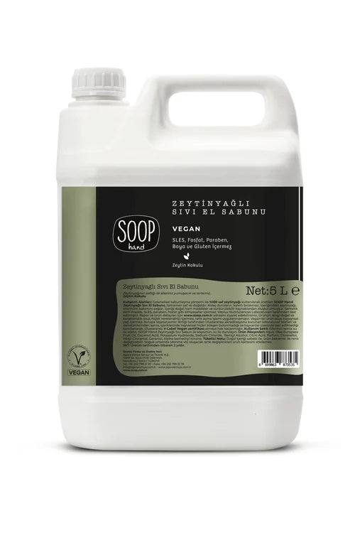 SOOP Hand Zeytinyağlı Sıvı El Sabunu 5 L