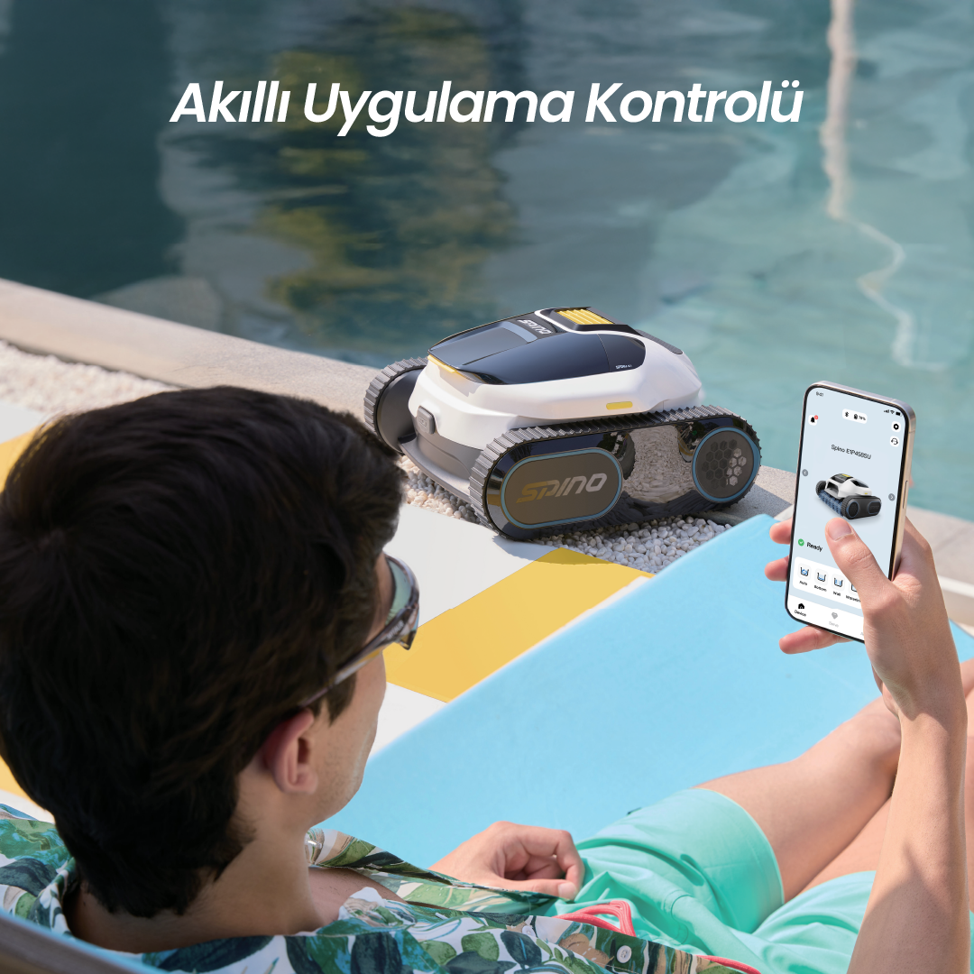 Spino E1 Kablosuz Robotik Havuz Temizleyici