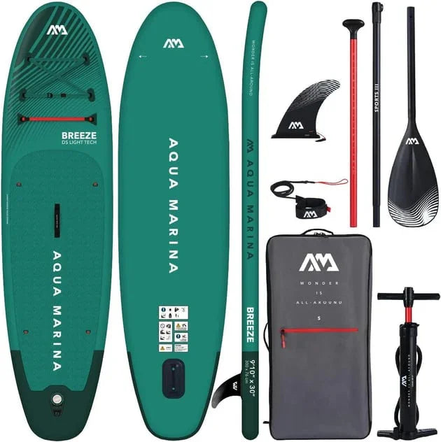 Aqua Marina Breeze şişme stand up paddleboard seti, kürek, pompa, yüzgeç ve taşıma çantası