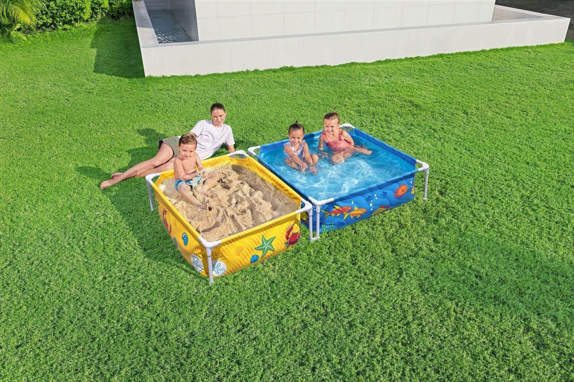 Bestway® 561CF Prefabrik İkili Su ve Kum Oyun Havuzu