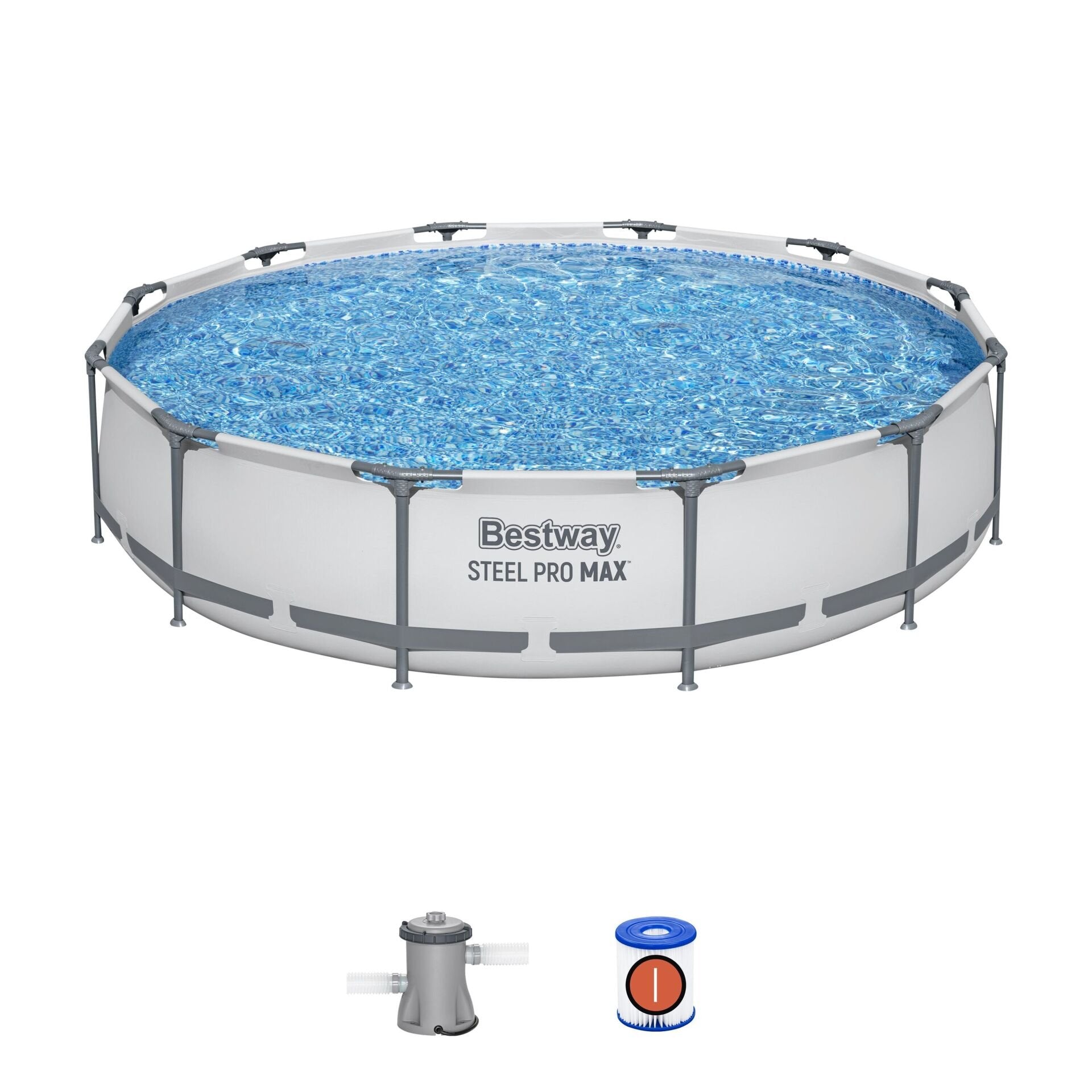Bestway® 56416 Steel Pro MAX™ Yerüstü Prefabrik Havuz Seti 3,66 m x 76 cm