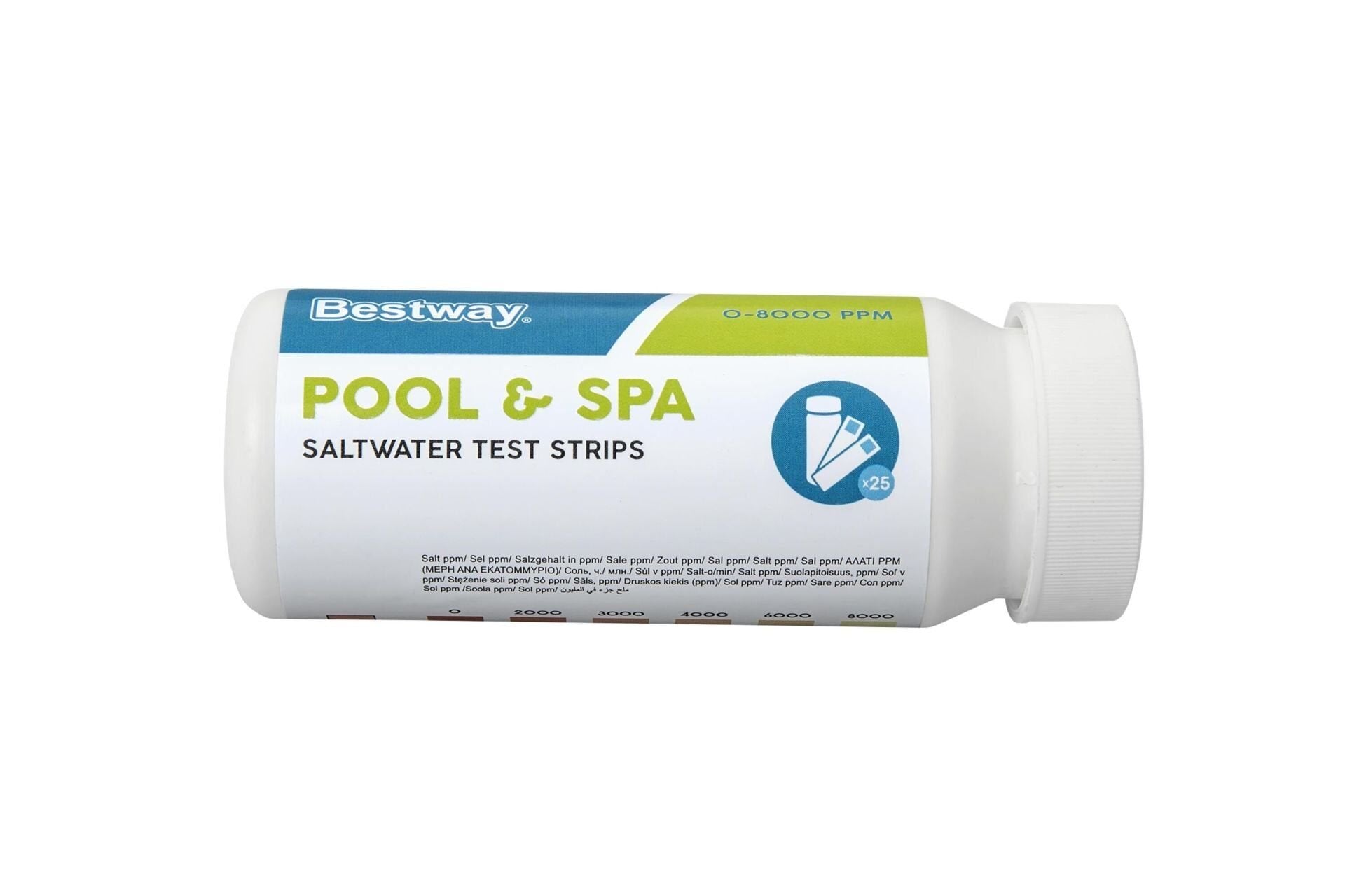 Bestway® 58767 Havuz & Spa Tuzlu Su Test Şeridi 25 li Paket