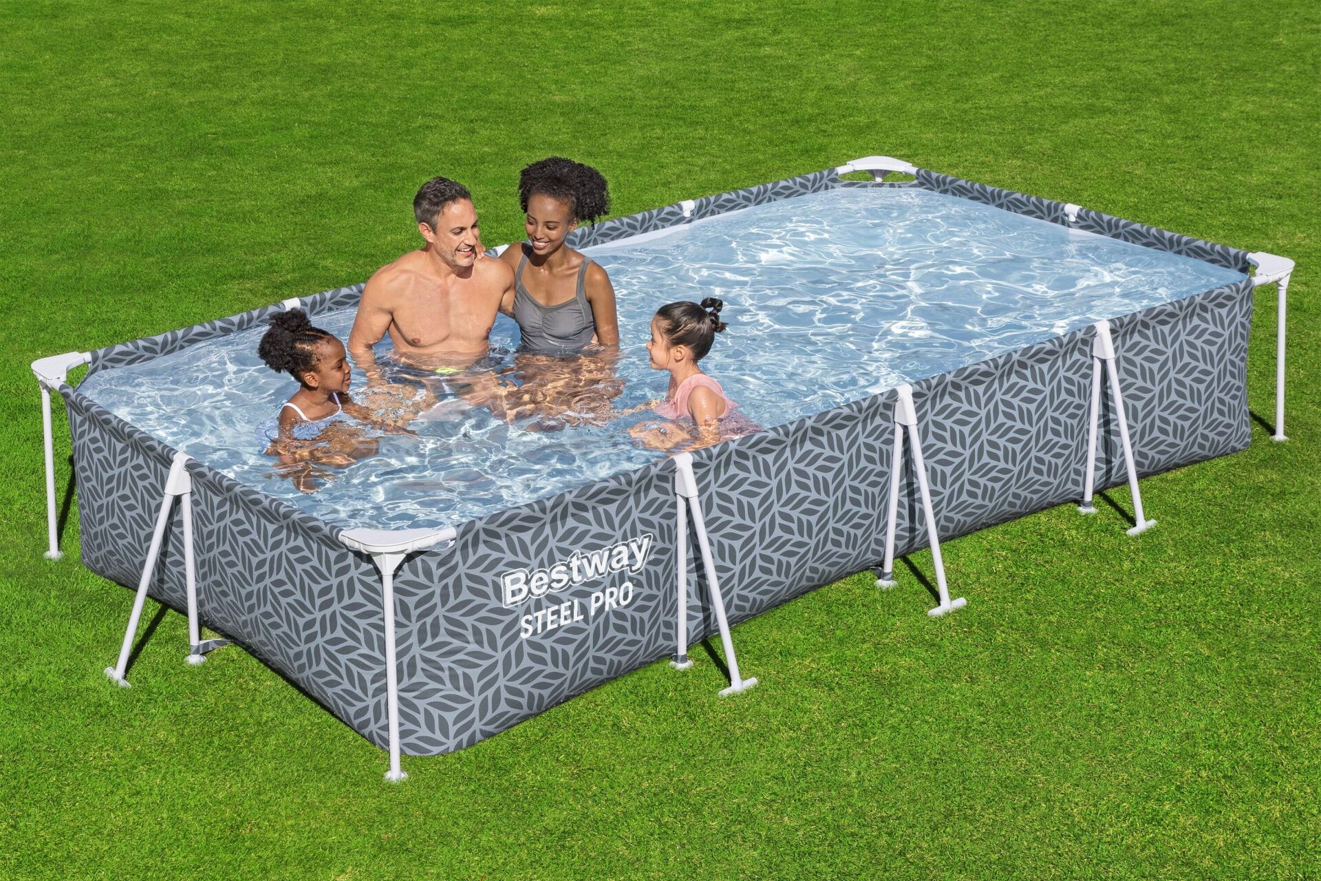 Steel Pro® 12' x 6'7'' x 26''/3.66m x 2.01m x 66cm Pool Set