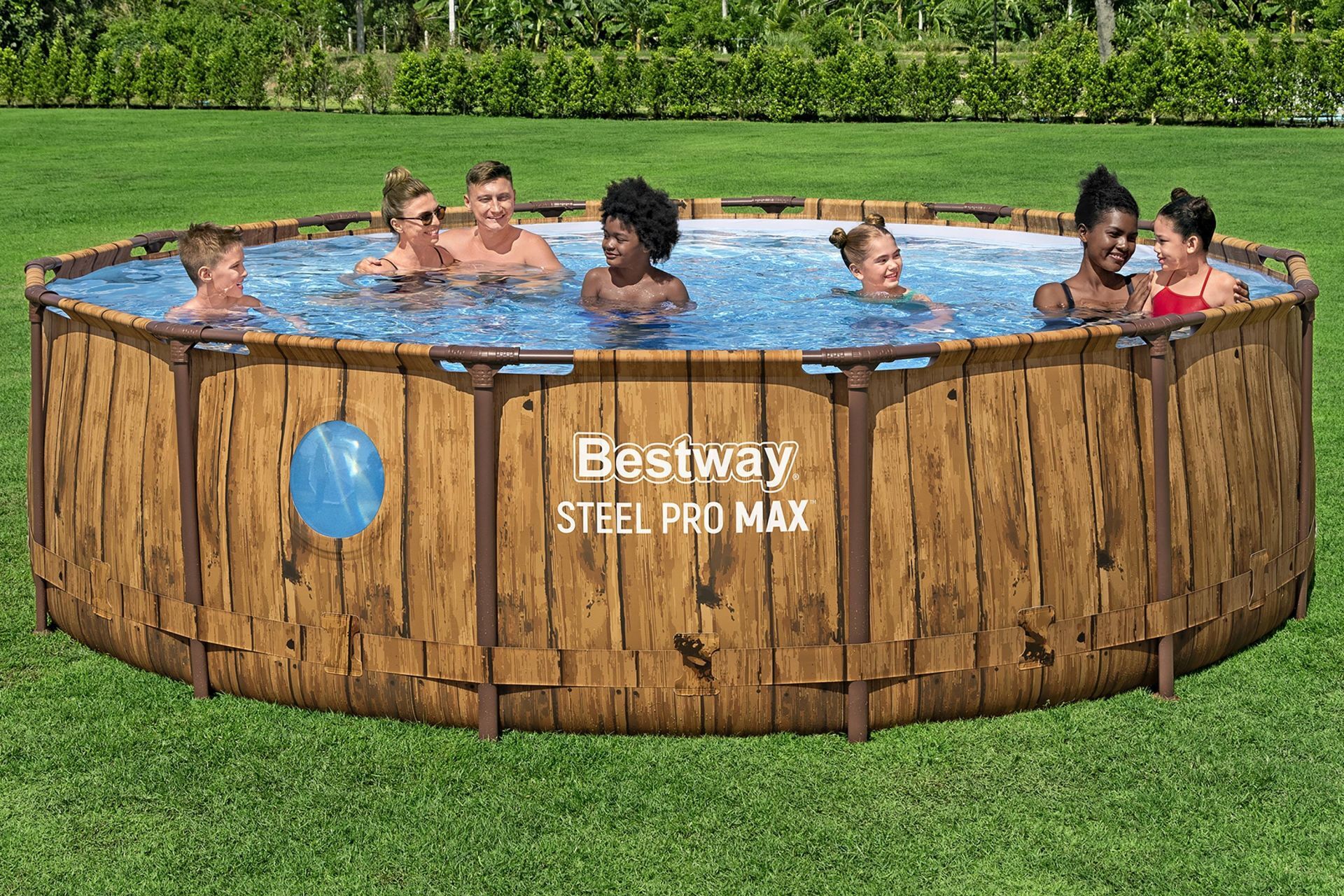 Bestway® Steel Pro MAX™ Splashview™ 561JM Çember Yerüstü Havuz Seti 4,27 m x 1,07 m