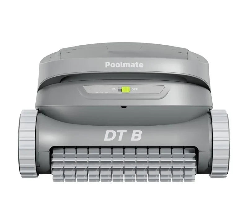 Poolmate DT B kablosuz gri havuz temizleme robotu kapalı plan önden görünüm