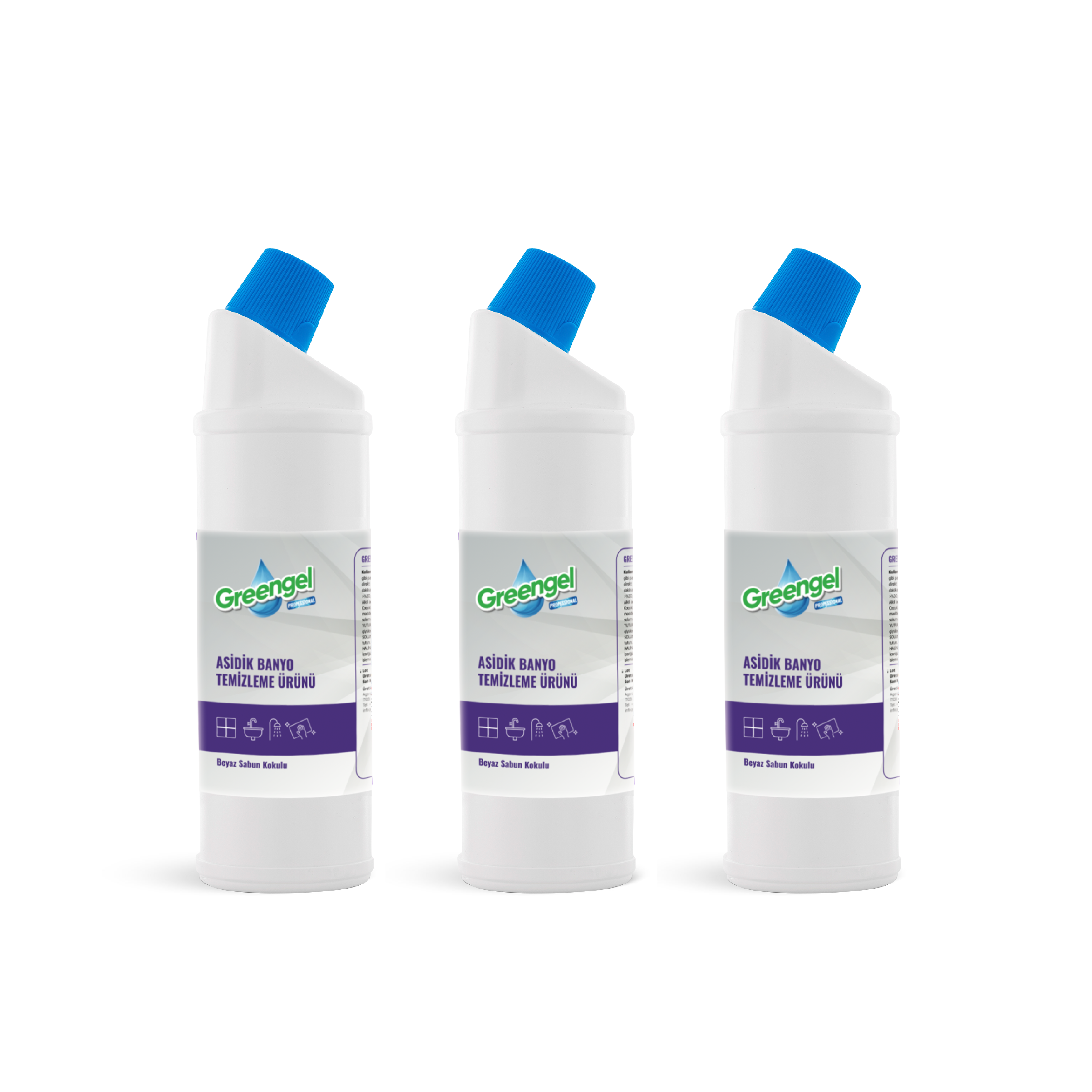 Greengel Bath -Asidik Banyo Temizleyeci 1L 3'lü Paket