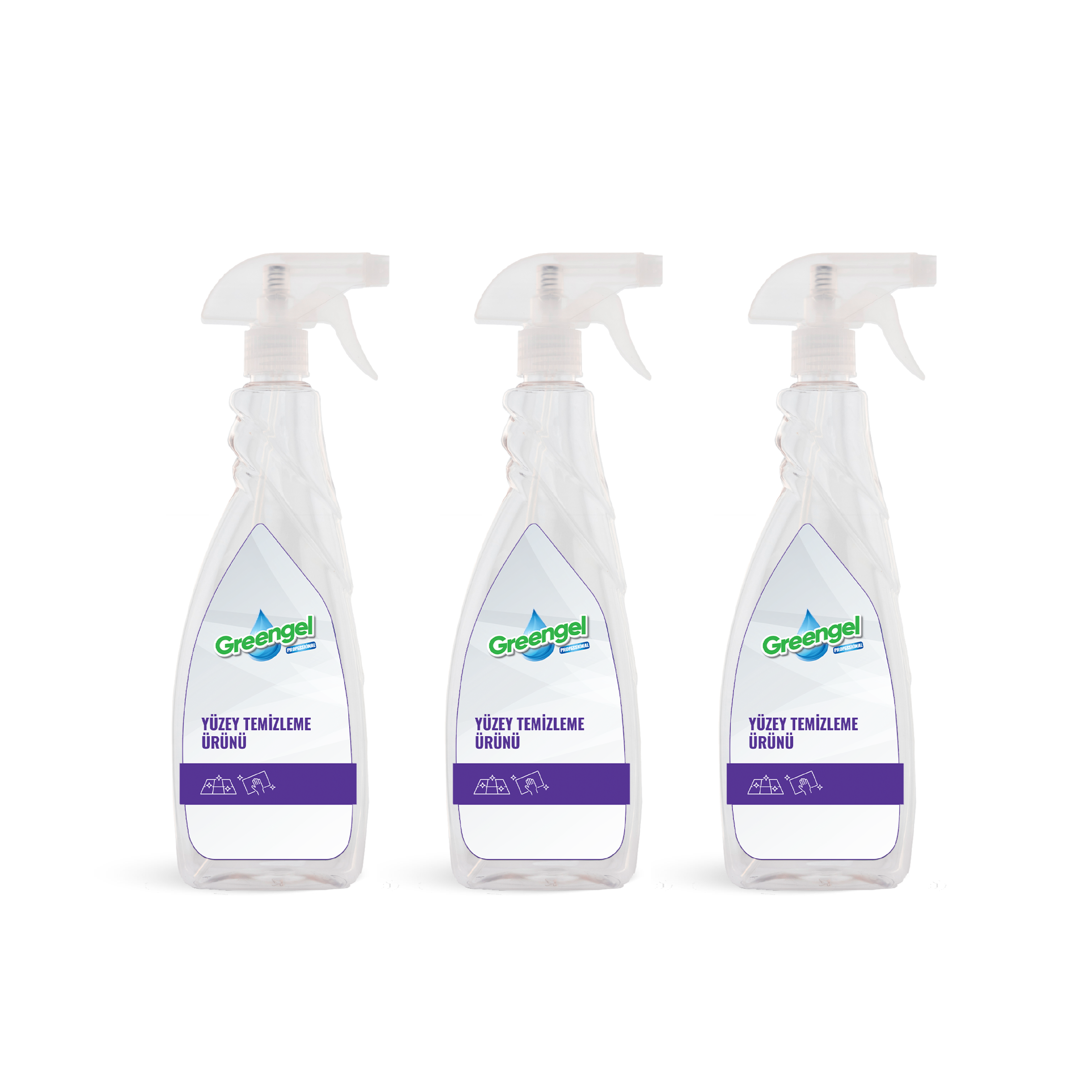 Greengel GR15 800 ml – Çok Amaçlı Yüzey Temizleyici 3'lü Paket
