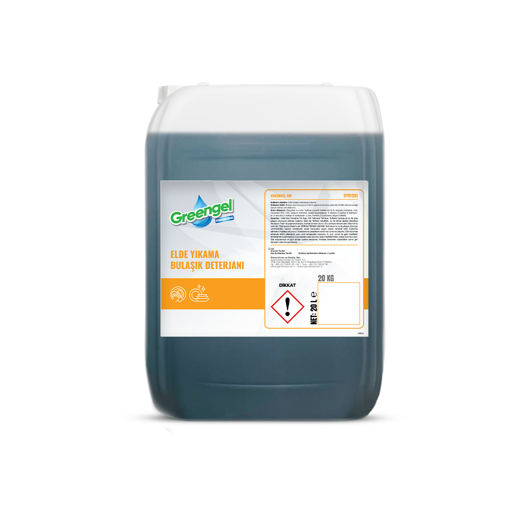 Greengel HW Elde Yıkama Bulaşık Deterjanı 20 L