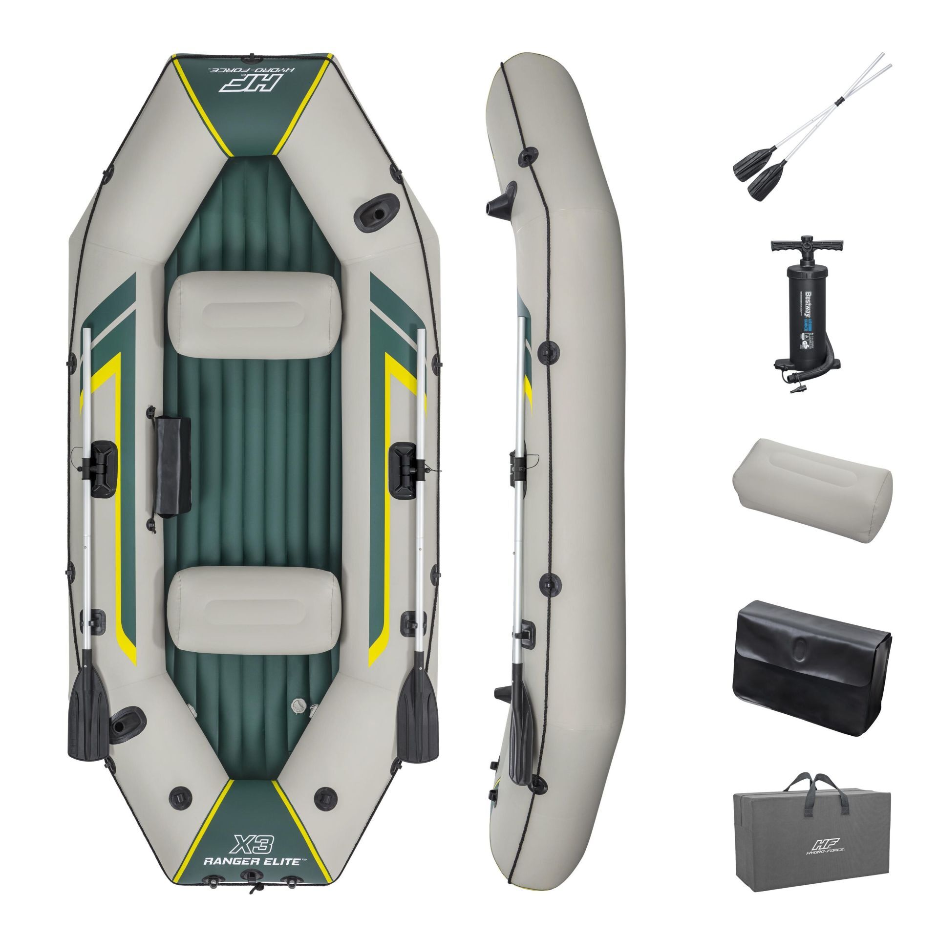 Hydro-Force™ 65160 Ranger Elite™ X3 Şişme Bot Seti 3,20 m