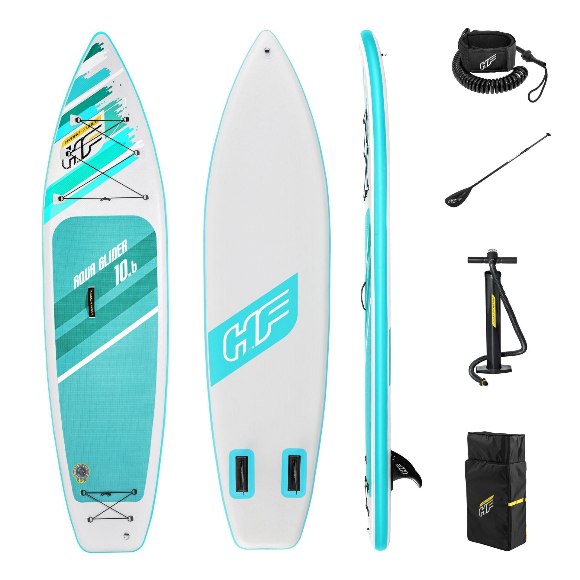Hydro-Force™ 65347 Aqua Glider™ Kürekli Şişme SUP-Sörf Seti 3,20 m
