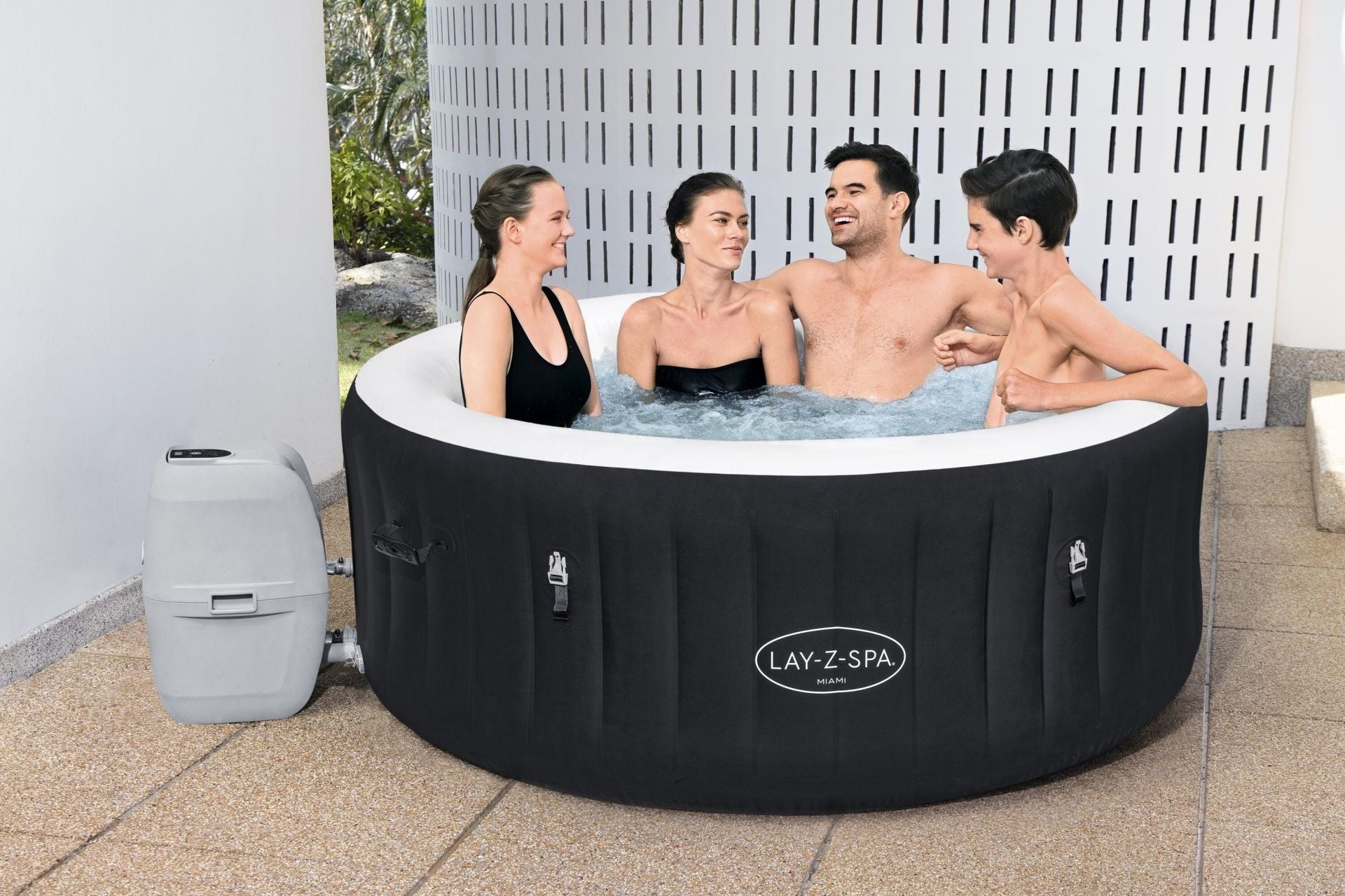 Lay-Z-Spa 60001 Miami AirJet Şişme Spa Havuzu, 2-4 kişilik
