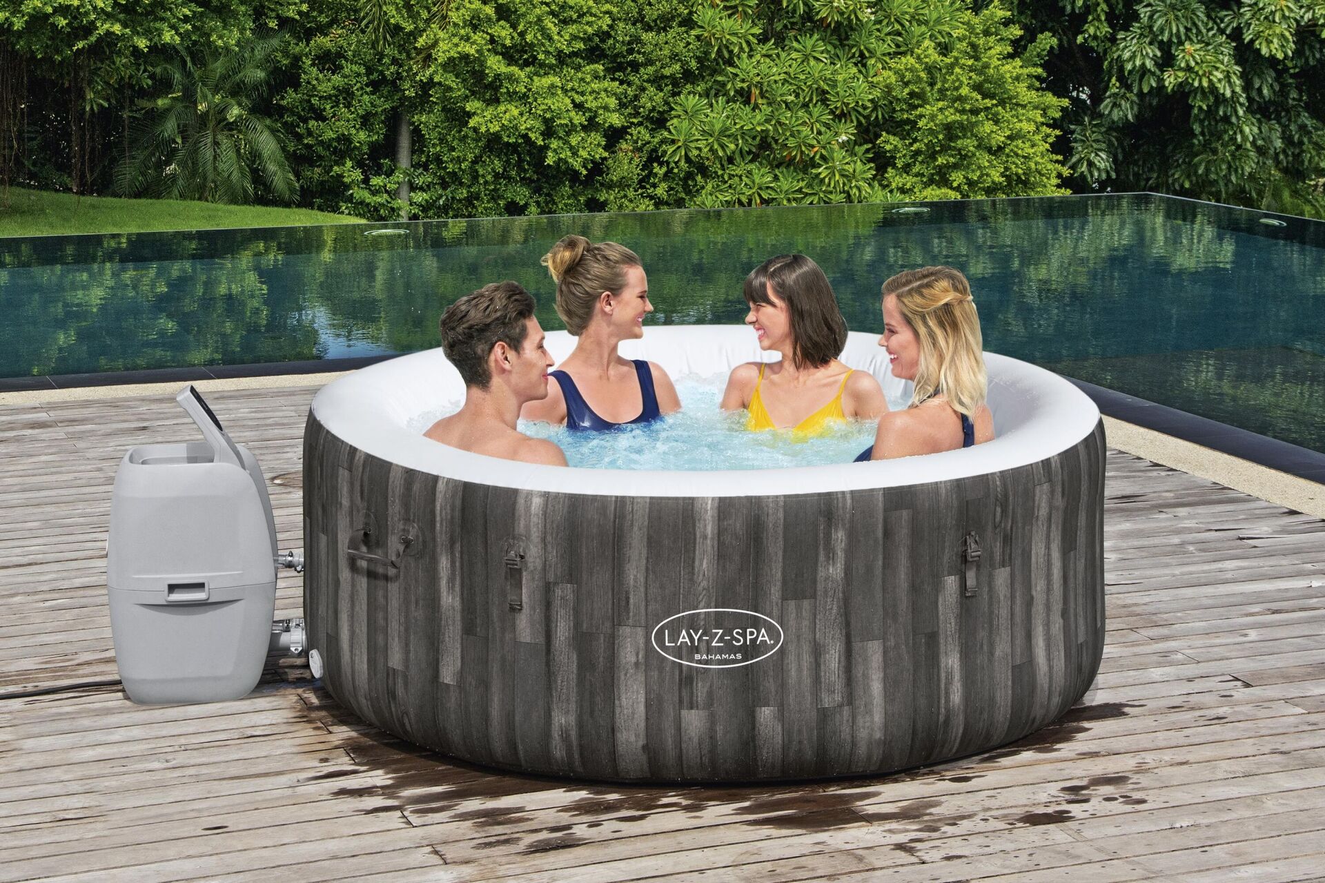 Lay-Z-Spa® 60005 Bahamas AirJet™ Şişme Spa Havuzu, 2-4 kişilik