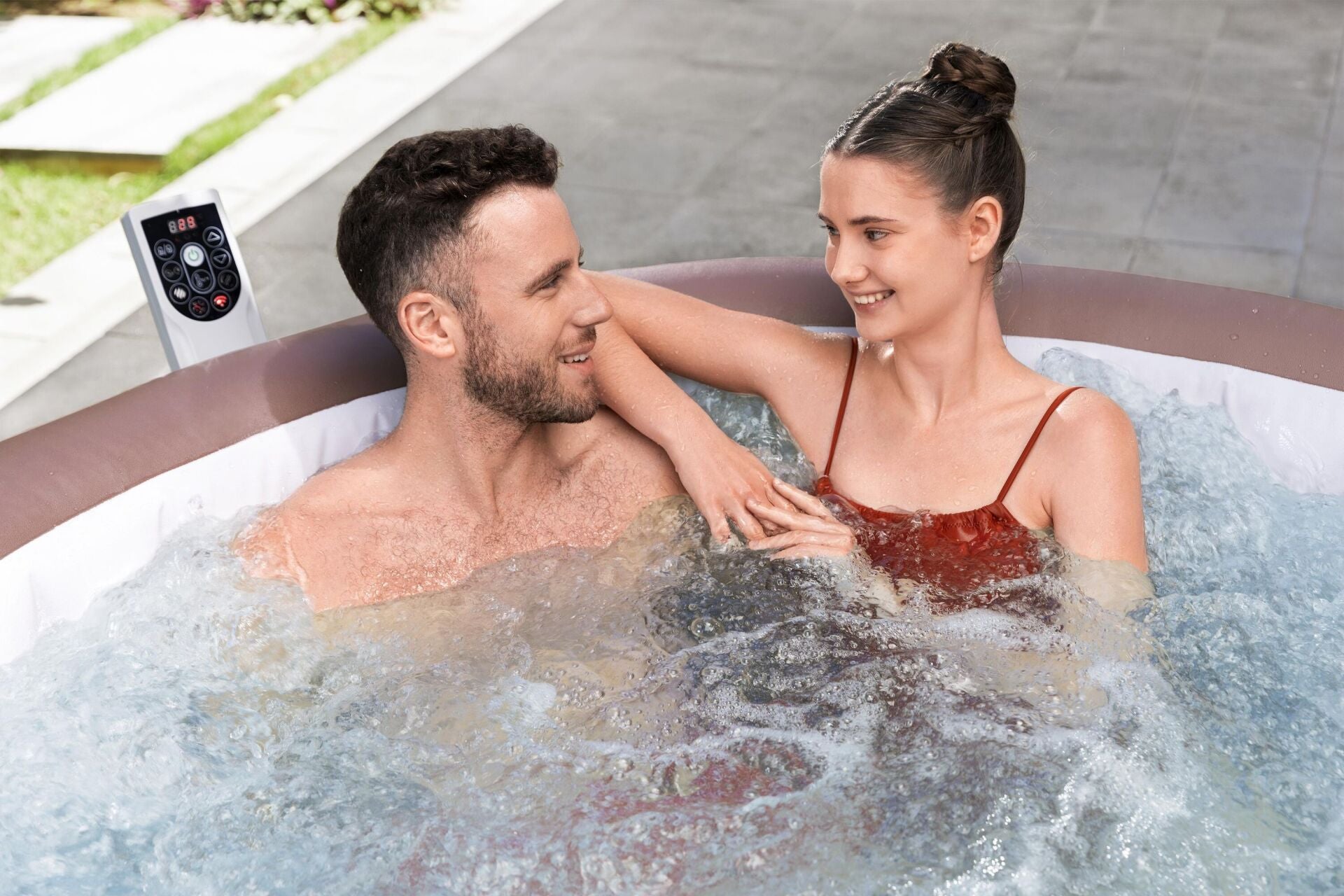 Lay-Z-Spa® 6001G Hawaii Smart AirJet™ Enerji Tasarruflu Şişme Spa Havuzu, Mobil Uygulama Kontrollü, 4-6 kişilik
