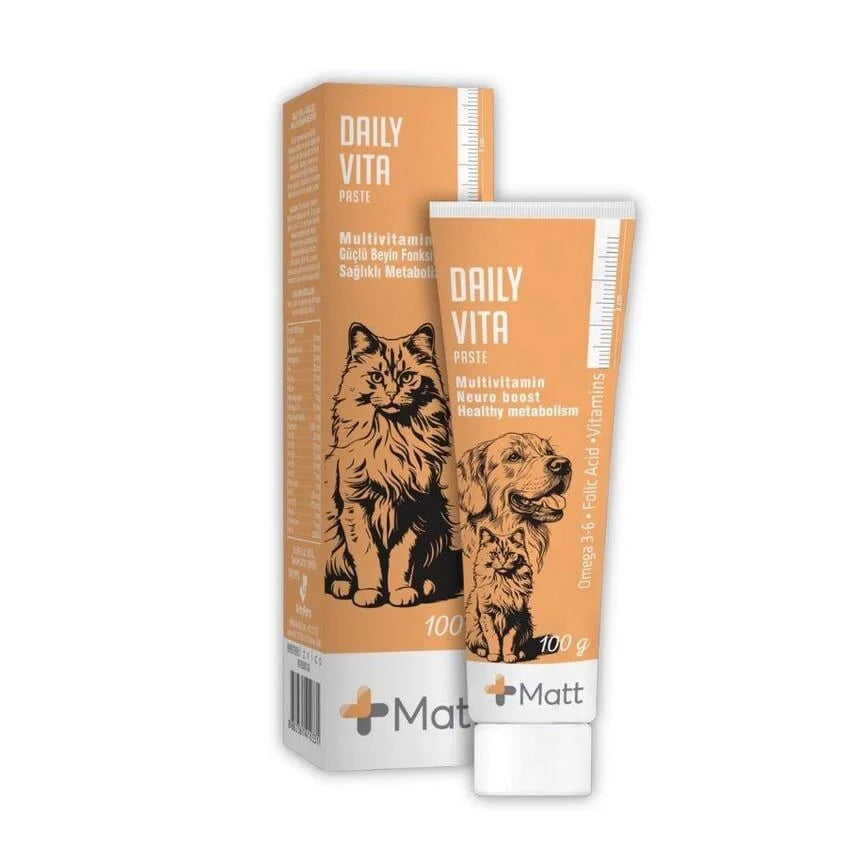 Matt Daily Vita Multi Vitamin Kedi ve Köpek Macunu 100 gr