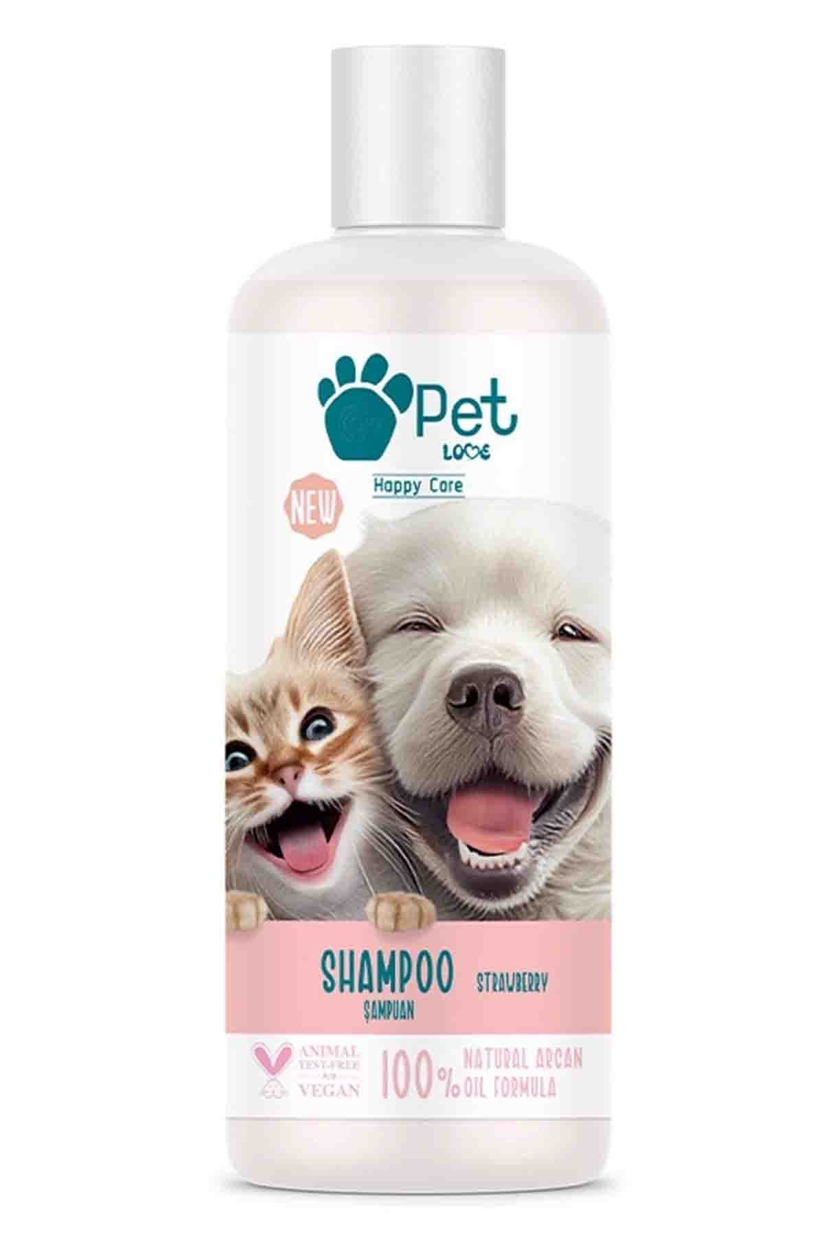 Pet Love Doğal Argan Yağlı Çilek Şampuan 500 ml