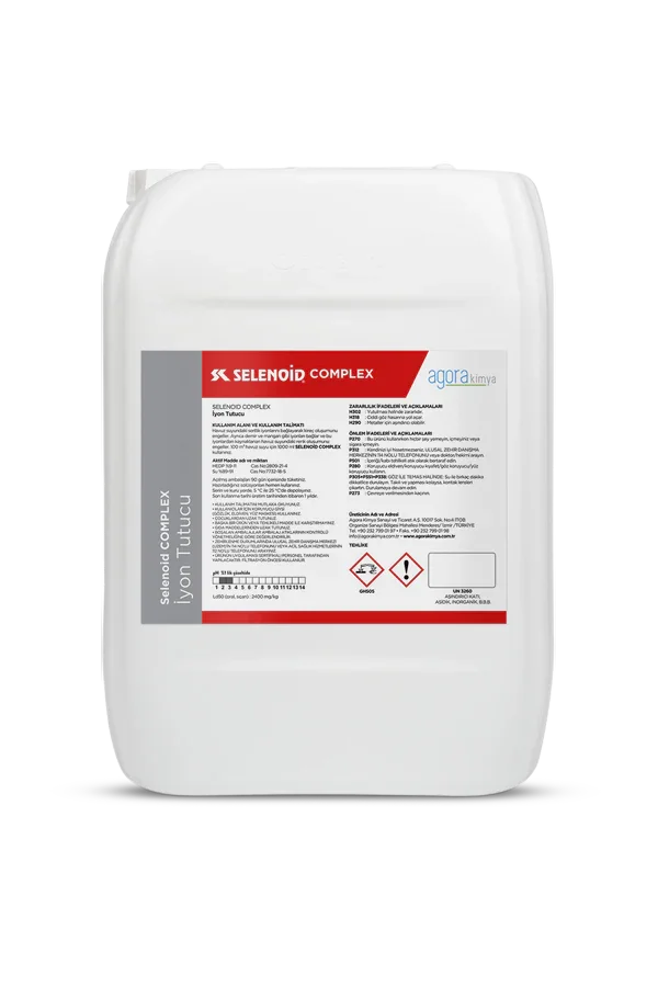 Beyaz 10-20L Selenoid Complex iyon tutucu kimyasal madde bidonu