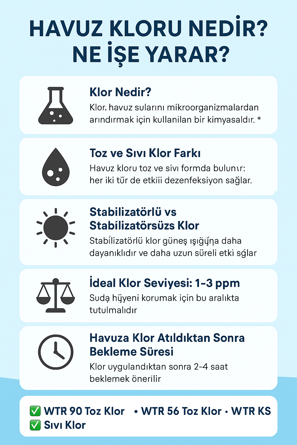 Havuz Kloru Nedir? Ne İşe Yarar?