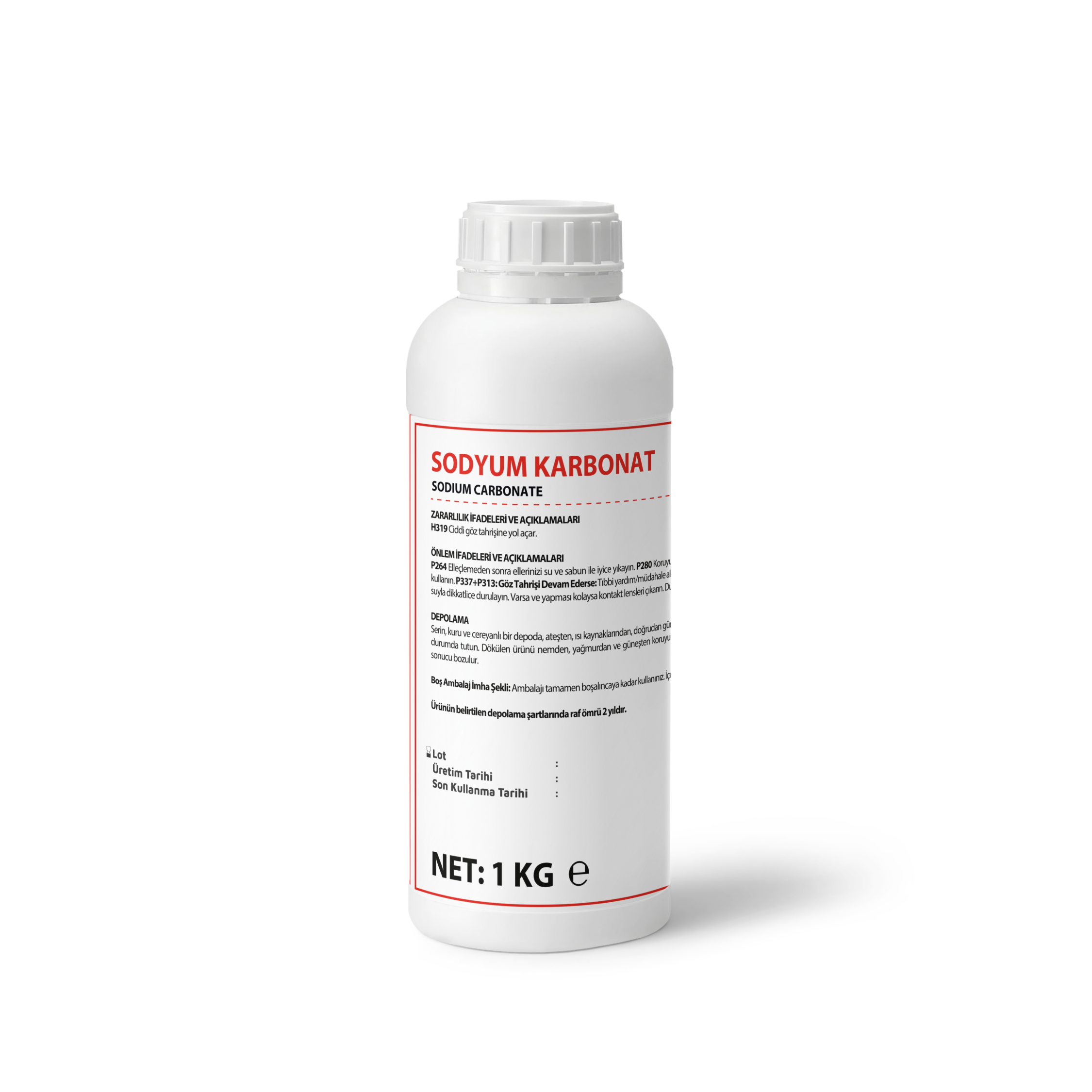 Sodyum karbonat - Çamaşır Sodası- Soda Külü 1 Kg