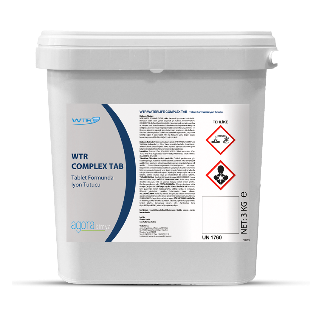 WTR COMPLEX TAB 3 KG Havuz İyon Tutucu