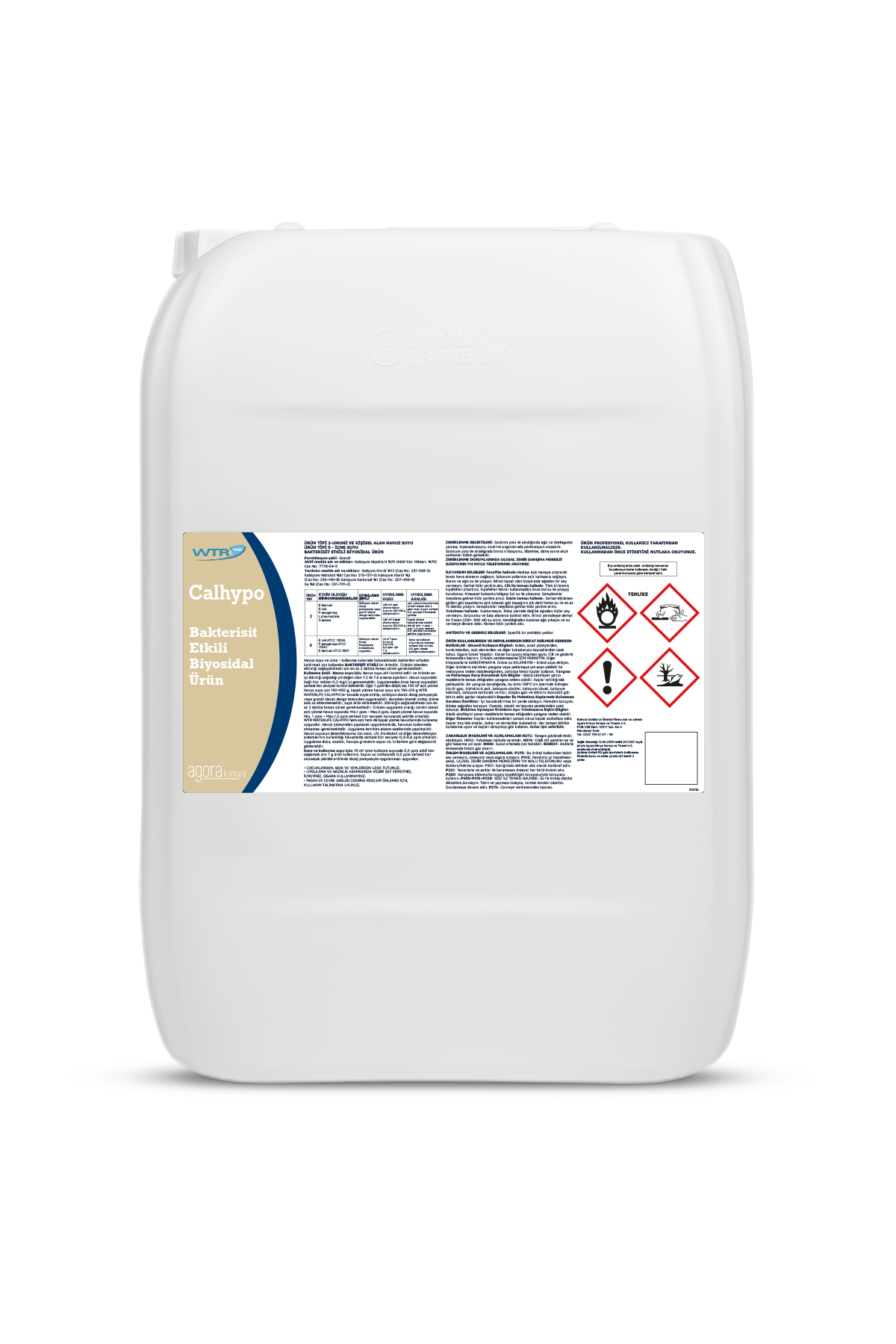 WTR CALHYPO 5 KG Havuz - İçme Kullanma Suyu Dezenfektanı