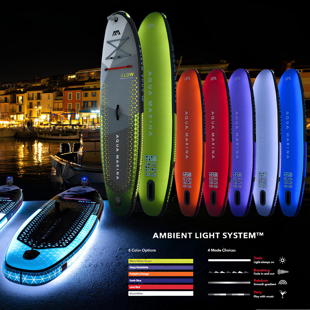 Aqua Marina Glow Şişme ISup Stand-Up Paddle Board 315 cm- Ambient Aydınlatmali