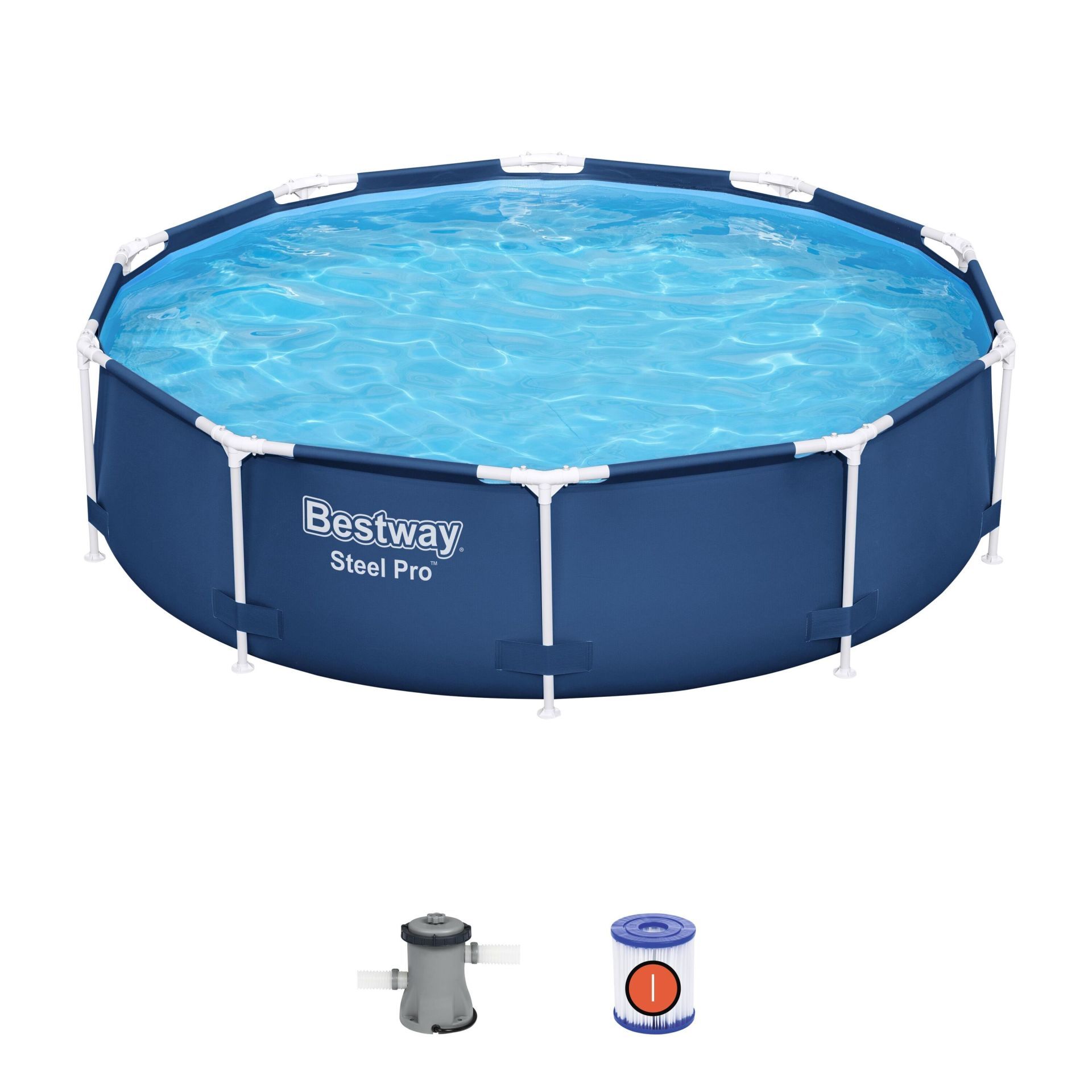 Bestway® 56679 Steel Pro™ Prefabrik Yerüstü Çember Havuz 3,05 m x 76 cm