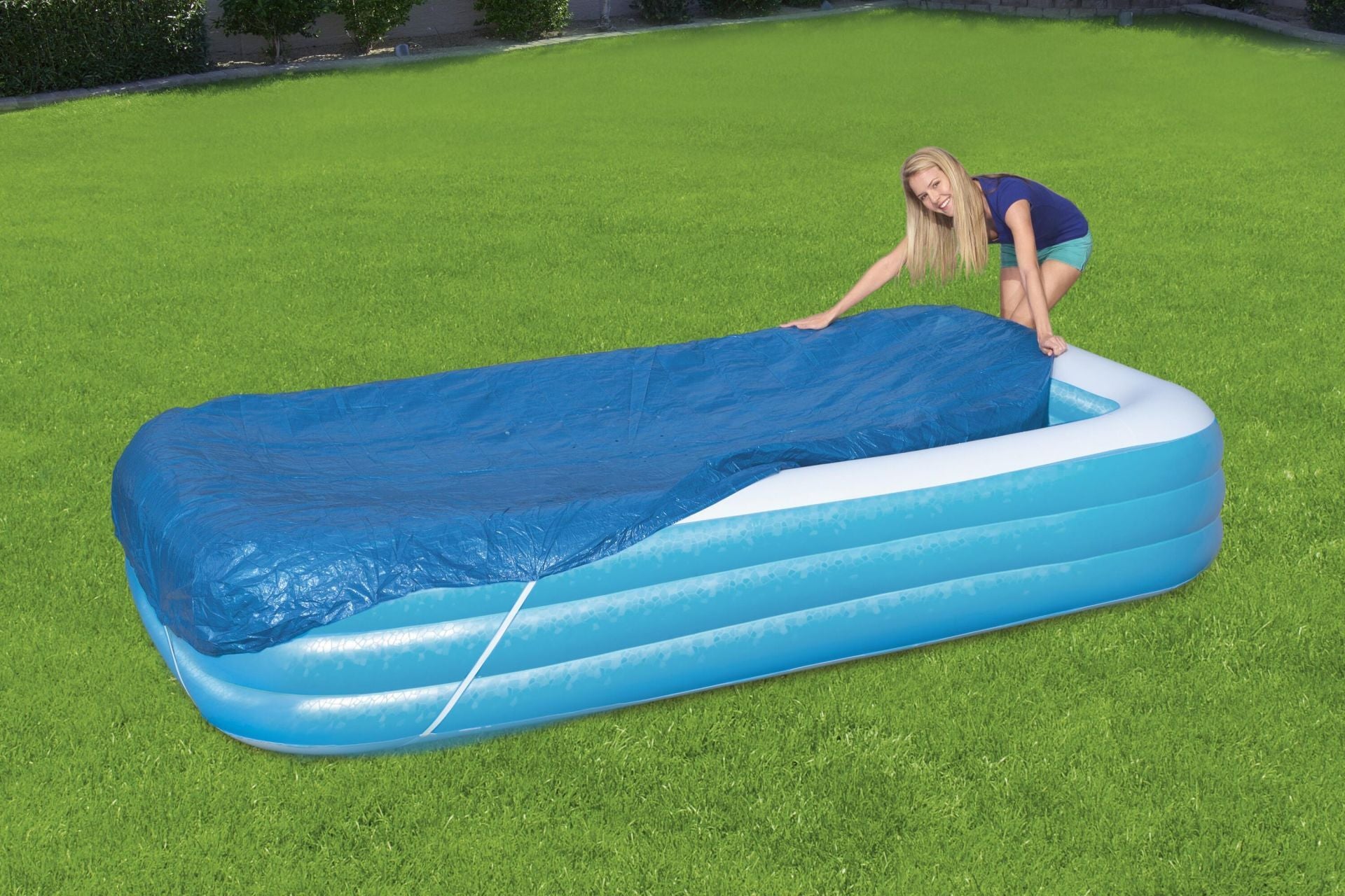 Bestway® 58108 Dikdörtgen Havuz Örtüsü - 3,05 m x 1,83 m Şişme Havuzlar için