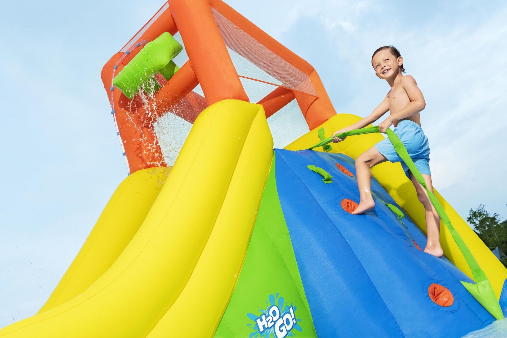 H2OGO!® Mount Splashblast™ 53478 Çocuklar İçin Mega Şişme Su Parkı 2.67 m