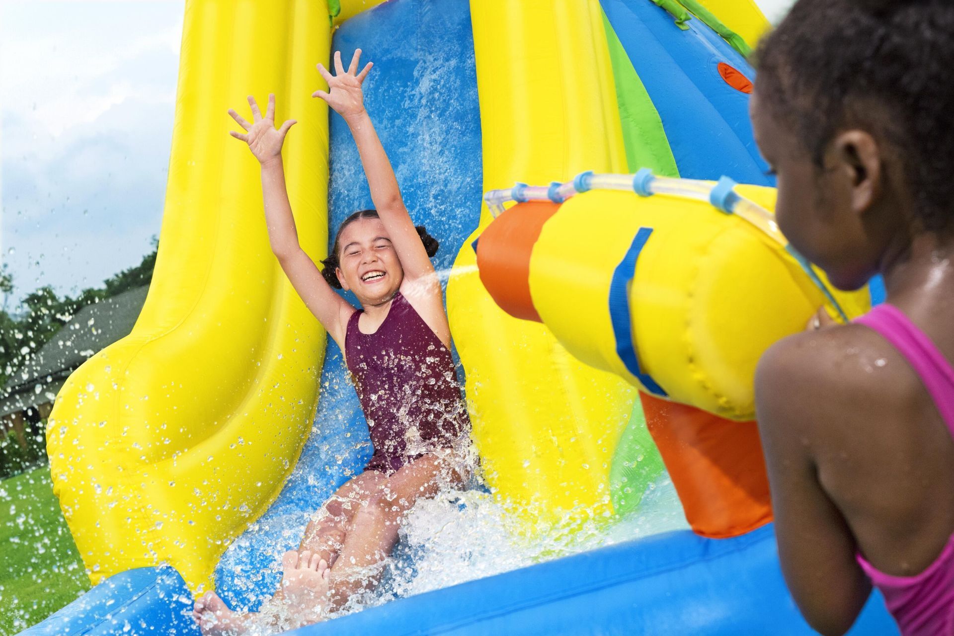 H2OGO!® Mount Splashblast™ 53478 Çocuklar İçin Mega Şişme Su Parkı 2.67 m