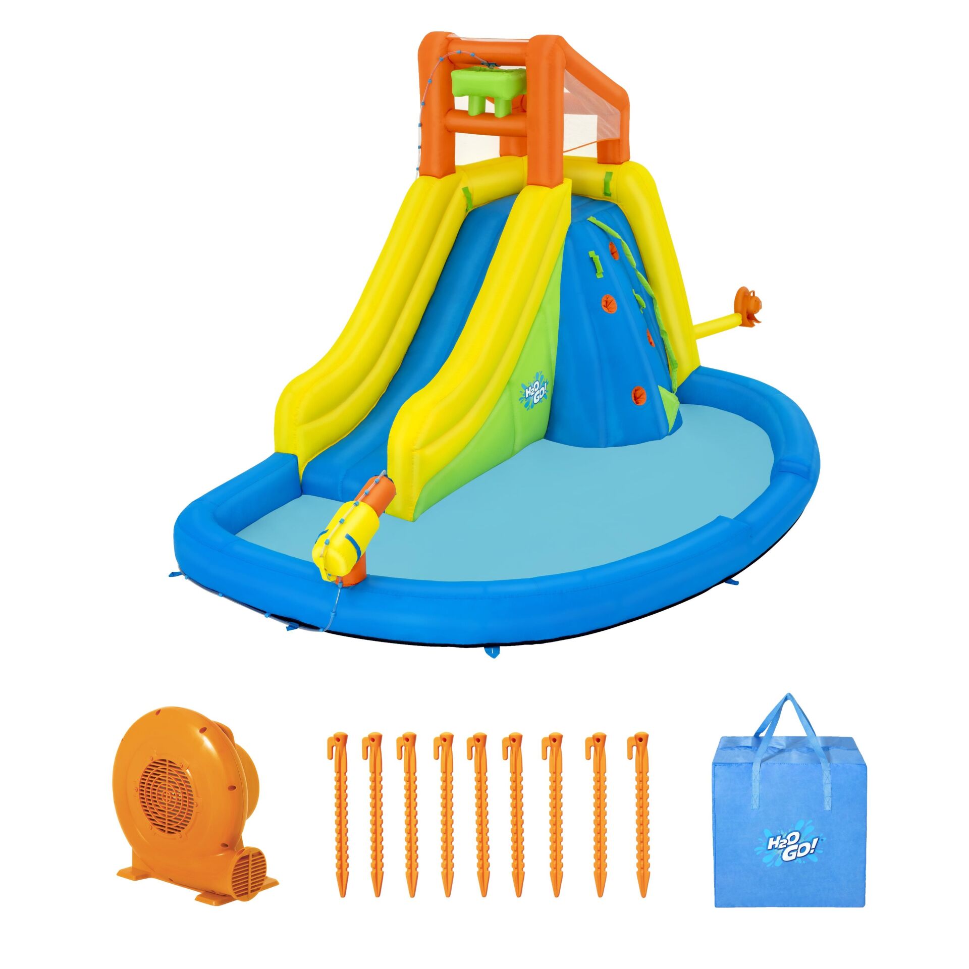 H2OGO!® Mount Splashblast™ 53478 Çocuklar İçin Mega Şişme Su Parkı 2.67 m